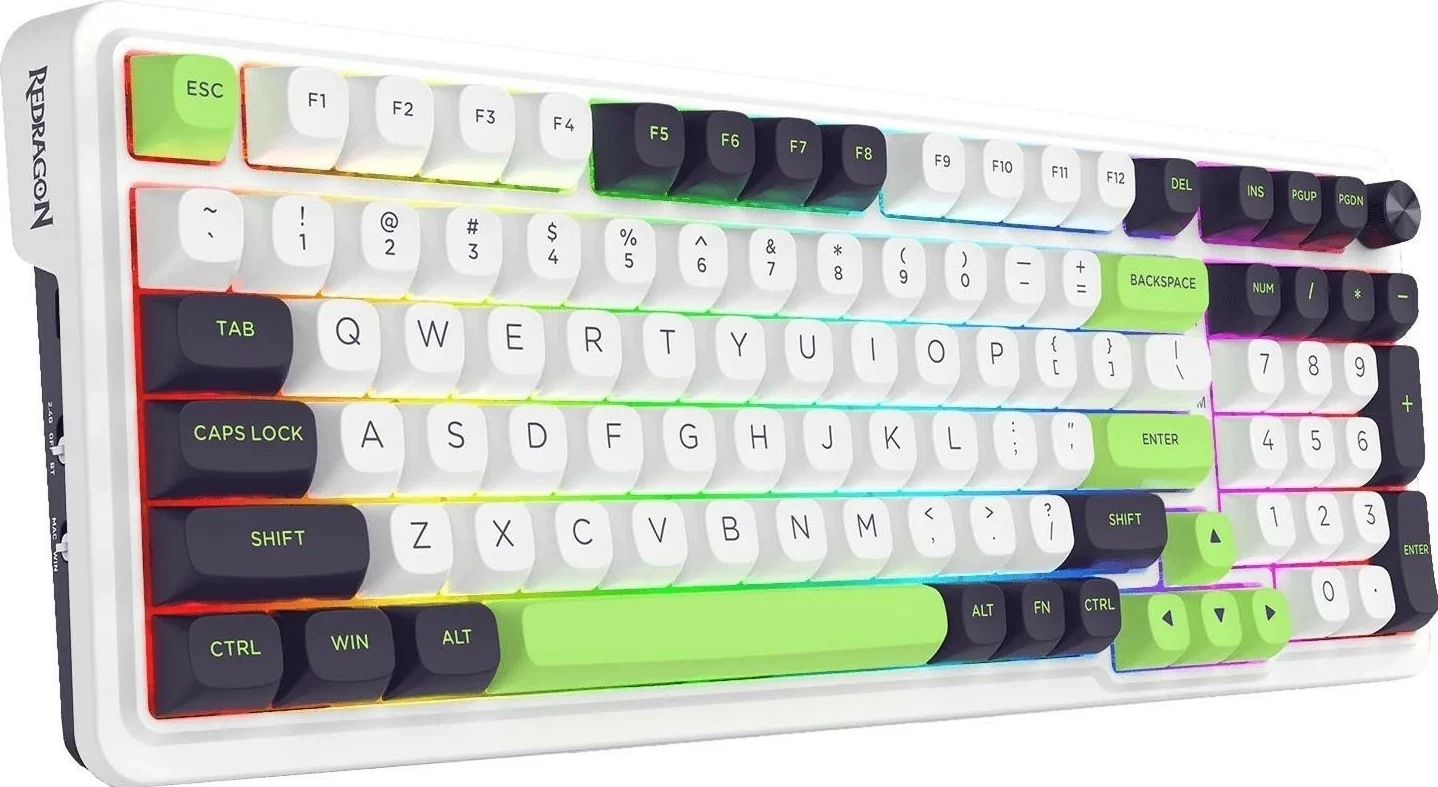 Tipkovnica RGB, bela Redragon K686WBG-RGB-MAX Eisa Max