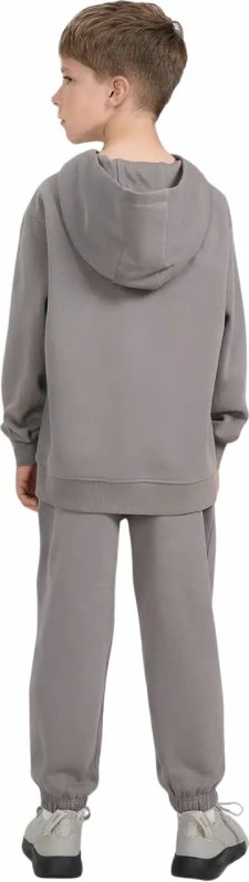 Hlače za fante, siva, 4F CAS M1245 Jr 4FJWAW25TTROM1245 22S