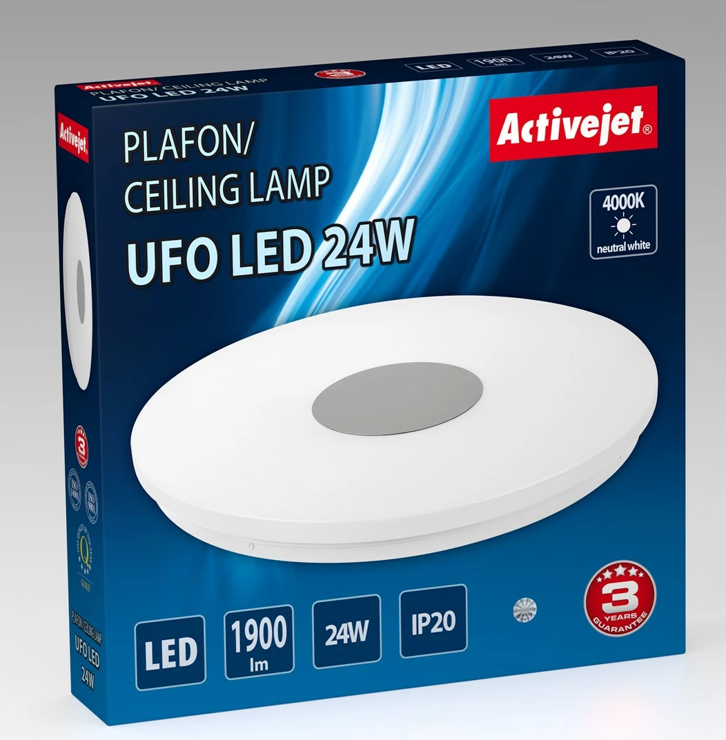 Stropna LED svetilka Activejet UFO 24W