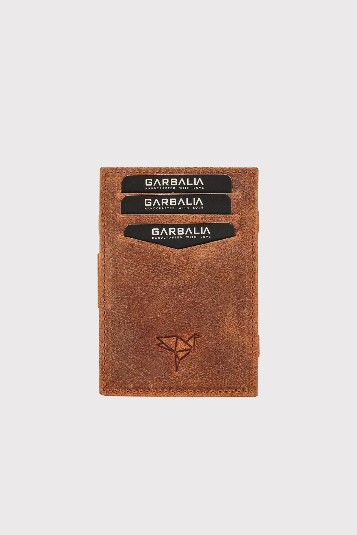 Držalo za kartice iz prave kože, Zoozie Bags Magic, tan