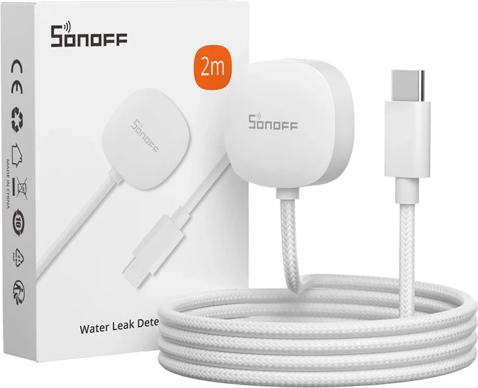 Podaljševalni kabel za senzor vode Sonoff WLDC200, za SNZB-05P, 2 m, bel