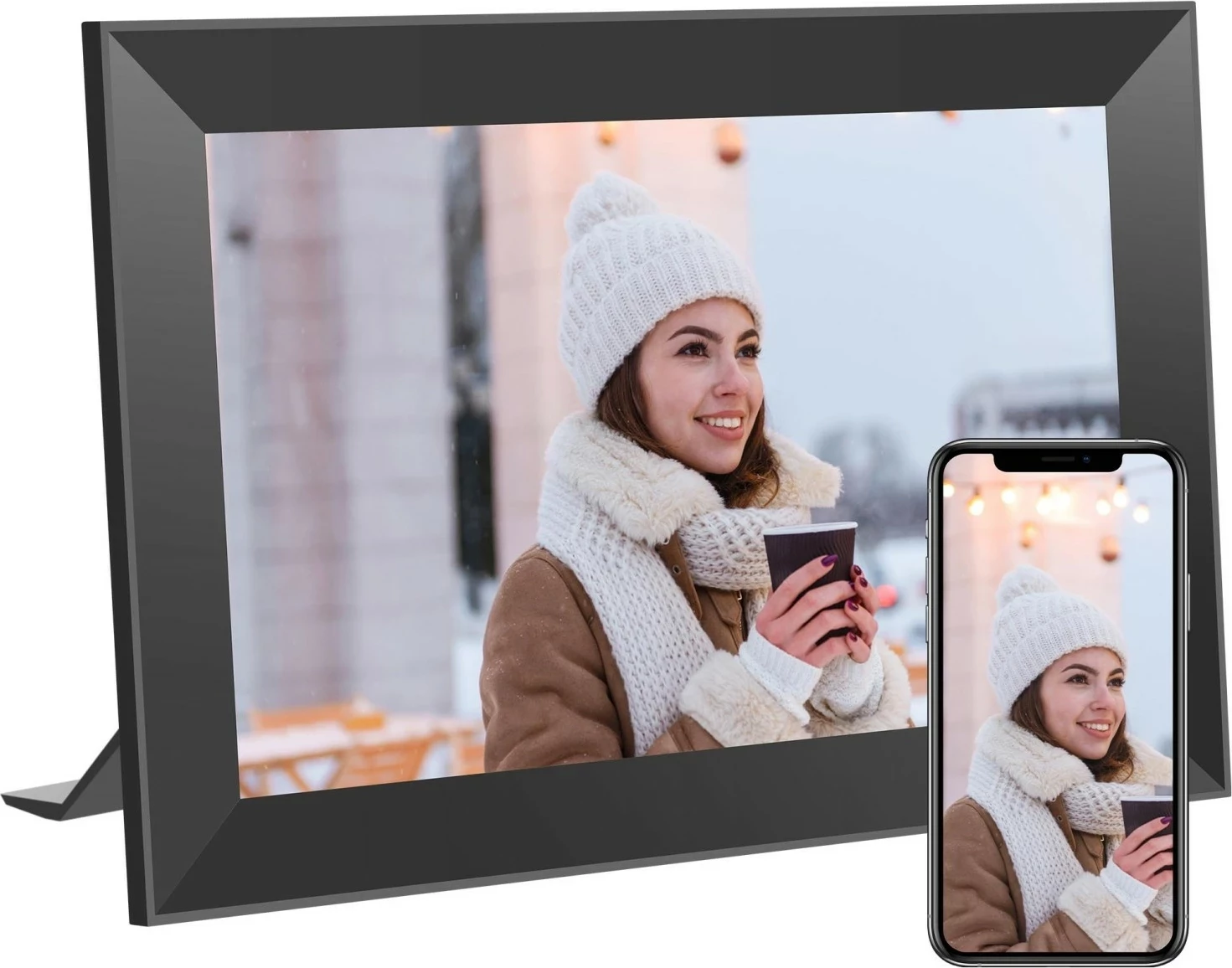Digitalni okvir Kodak CF102P, Wi‑Fi, 32 GB, zaslon na dotik, črn