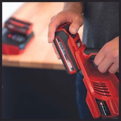 Sesalnik 2-v-1 Einhell TE-SV 18 Li-Solo, brez vrečke, z zamenljivo baterijo, črn/rdeč