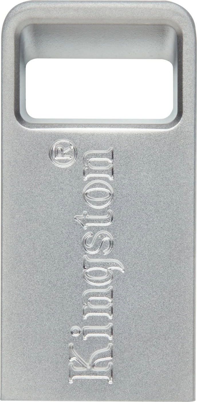 Ultra majhen USB Kingston DataTraveler Micro 256GB, USB 3.2, kovinski, srebrn
