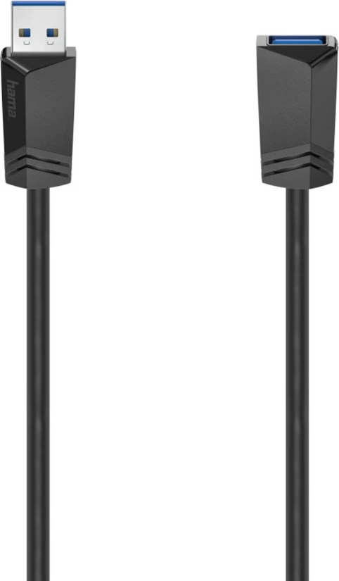 Podaljševalni kabel USB-A, Hama, 00200628, 1,5 m, črn