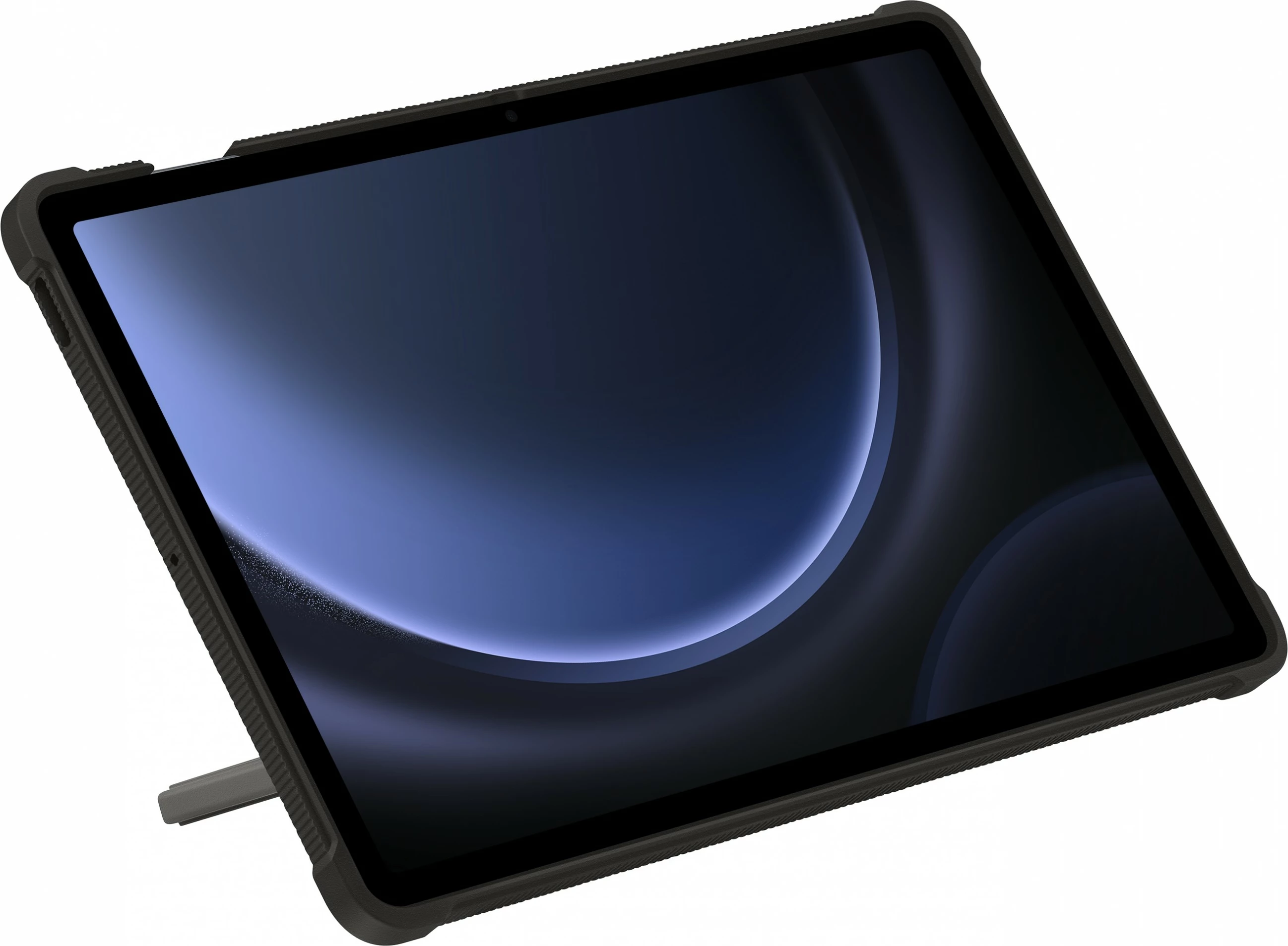 Zaščitni ovitek za Samsung Galaxy Tab S9 FE+, črn, z zankico za pero in stojalom