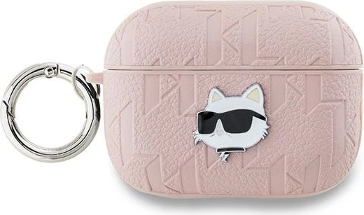 Ovitek za AirPods Pro 2, Monogram Choupette Head Karl Lagerfeld, roza