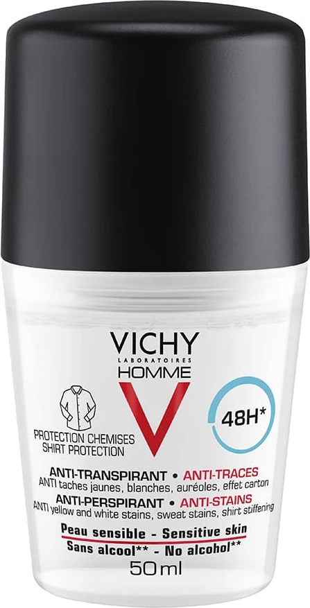 Deodorant roll-on proti potenju 48h, Vichy, 50 ml
