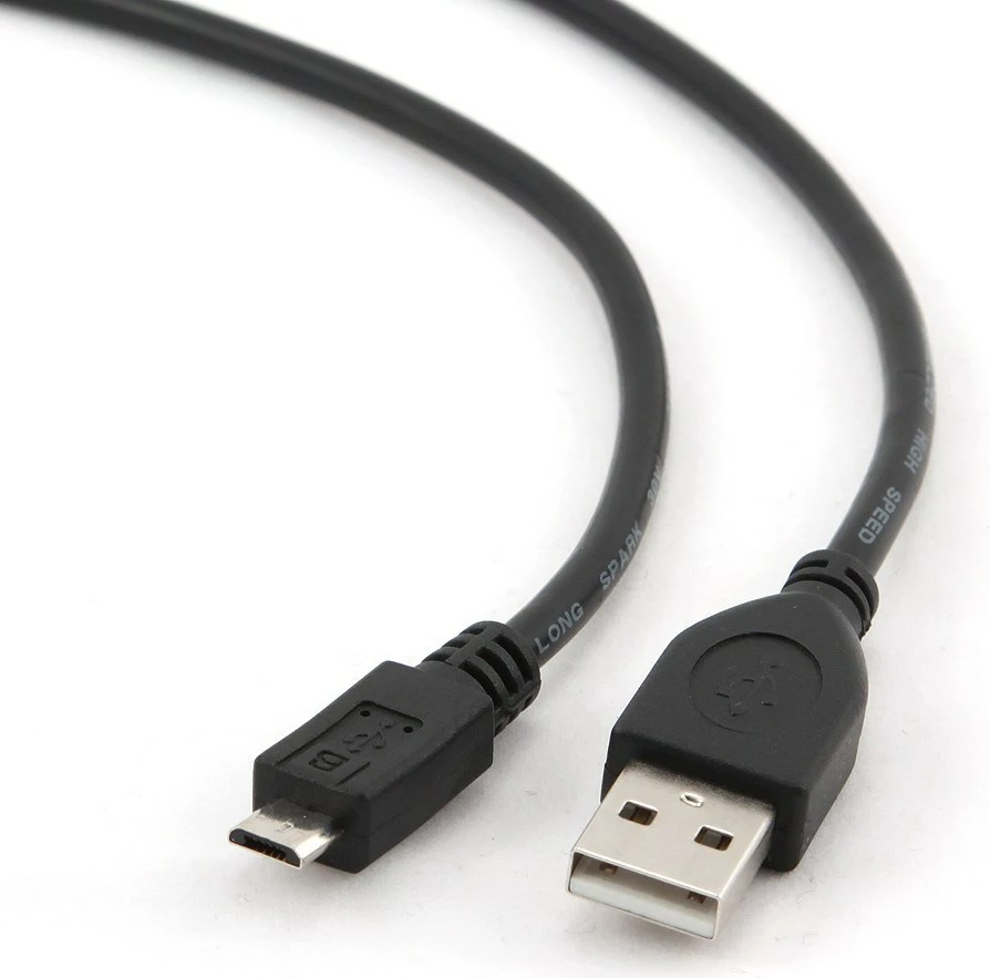 Kabel Micro-USB B na USB A, črn — Gembird CCP-MUSB2-AMBM