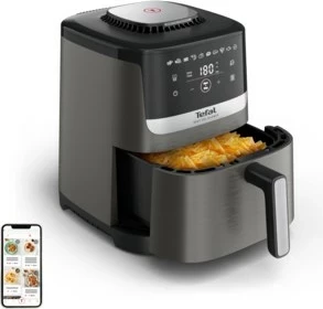 Friteza na vroč zrak Easy Fry Silence Tefal EY551HE0, 5 L, črna/siva/nerjaveče jeklo