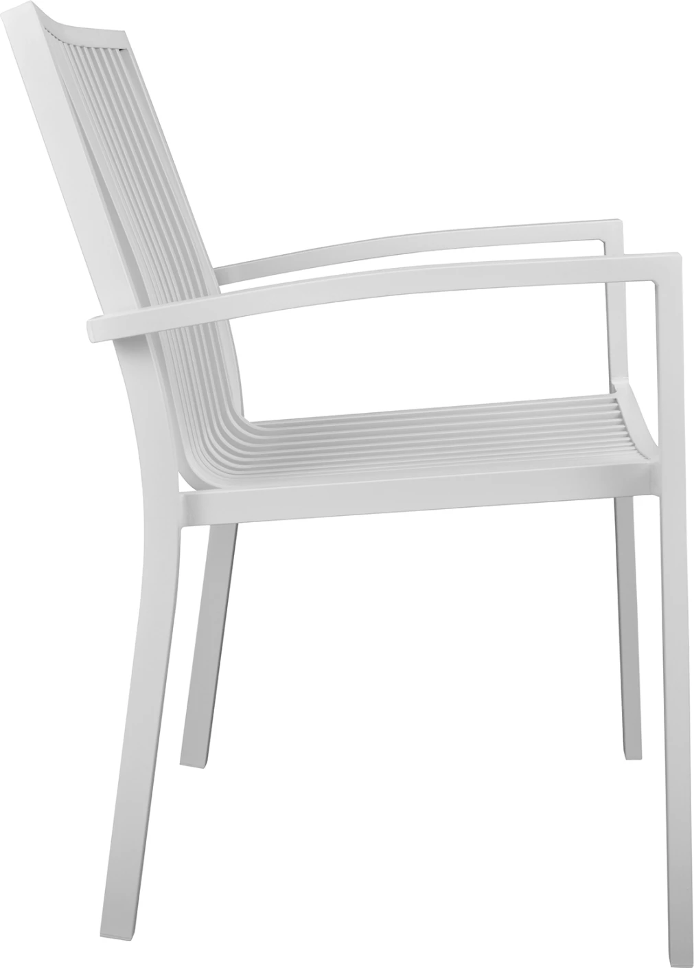 Aluminijasti naslanjač BRONCA bel FH5130.01 54,2x59x83,5 cm