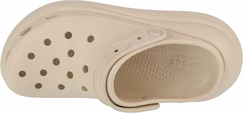 Ženske natikače Crocs, kremne barve