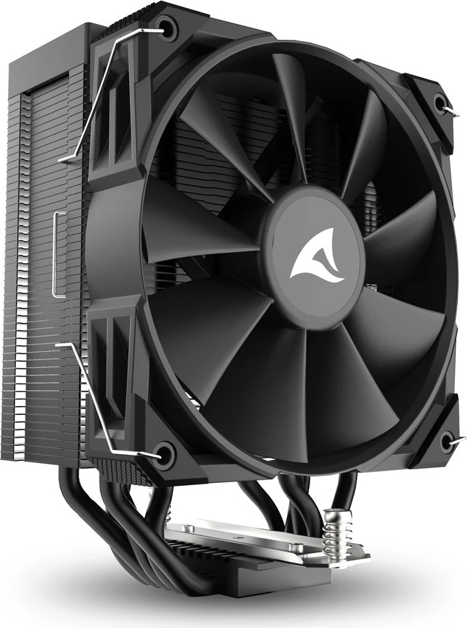 Hladilnik procesorja Sharkoon A50 Black, 12 cm, 1 ventilator, črn