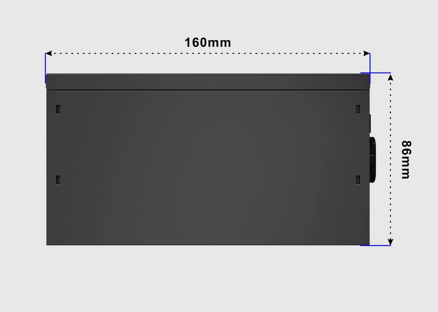 Napajalnik 1000 W, 80 PLUS Gold, črn Gembird Fornax Power