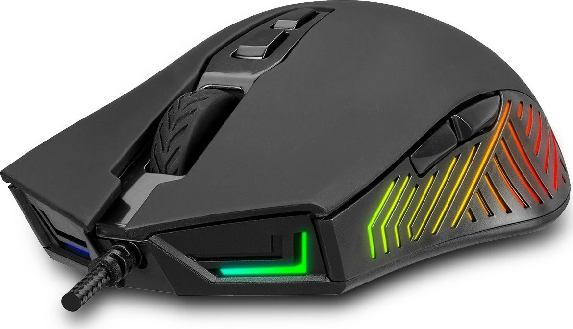Gaming miš Inca IMG-GT17, 6400 DPI, RGB, 7 gumbov, USB, črn
