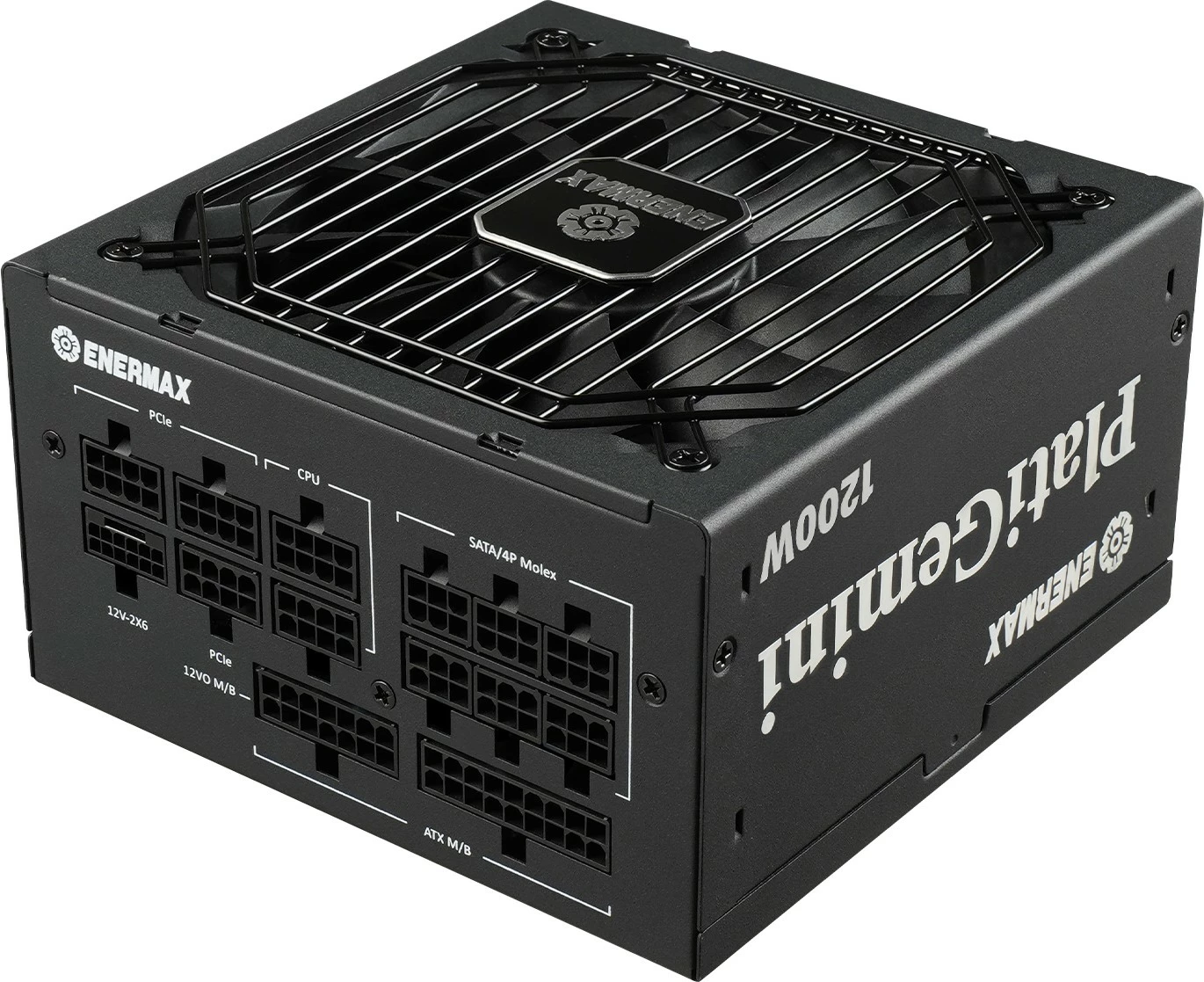Napajalnik Enermax PlatiGemini EGN1200P, 1200W, 80 PLUS Platinum, ATX 3.1, popolnoma modularen, črn