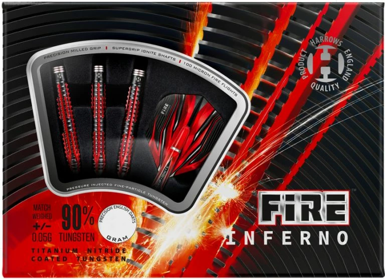 Športne dart puščice Harrows, unisex, črno-rdeče