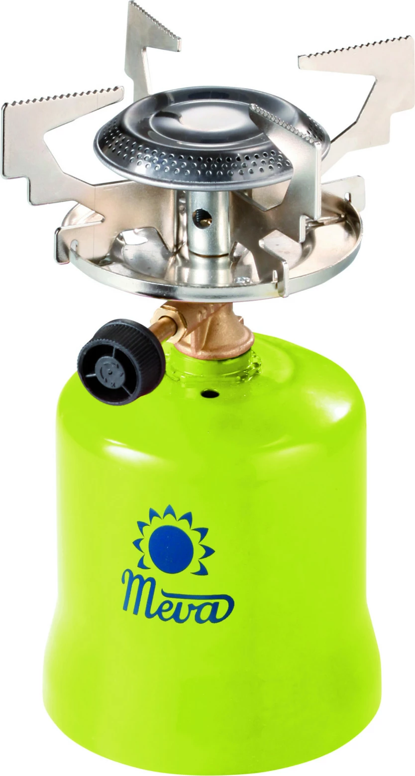 Turistični plinski štedilnik Meva FOCUS KP06010, 1,4 kW, kovina, zelen