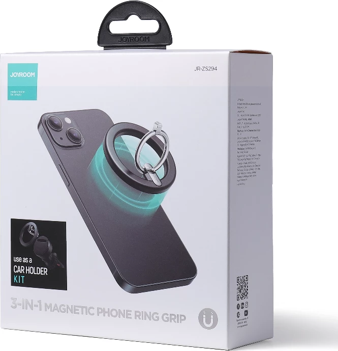 Magnetni nosilec za telefon Joyroom JR-ZS294, za ventilacijo v avtomobilu, črn