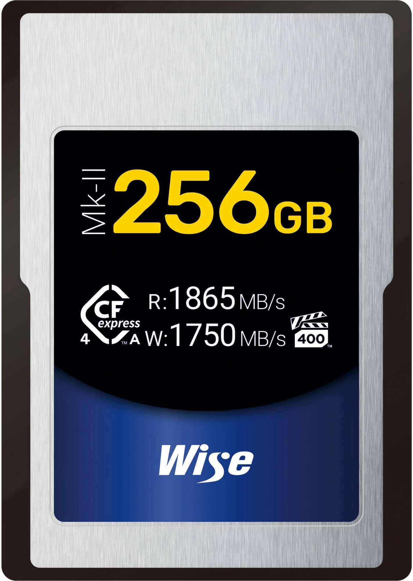 Kartica pomnilnika Wise CFexpress 4.0 Type A Mk-II 256GB, srebrno/črno/modro