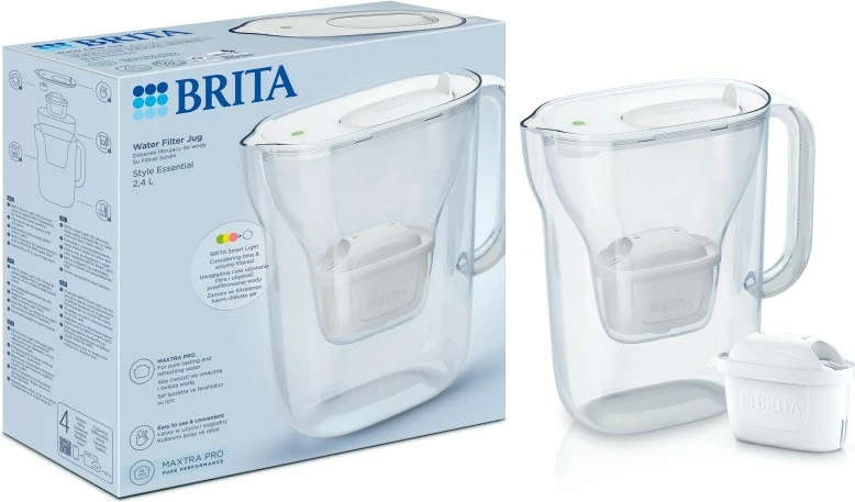 Filtrirni vrč, Brita Style Essential, 2,4 L, bel