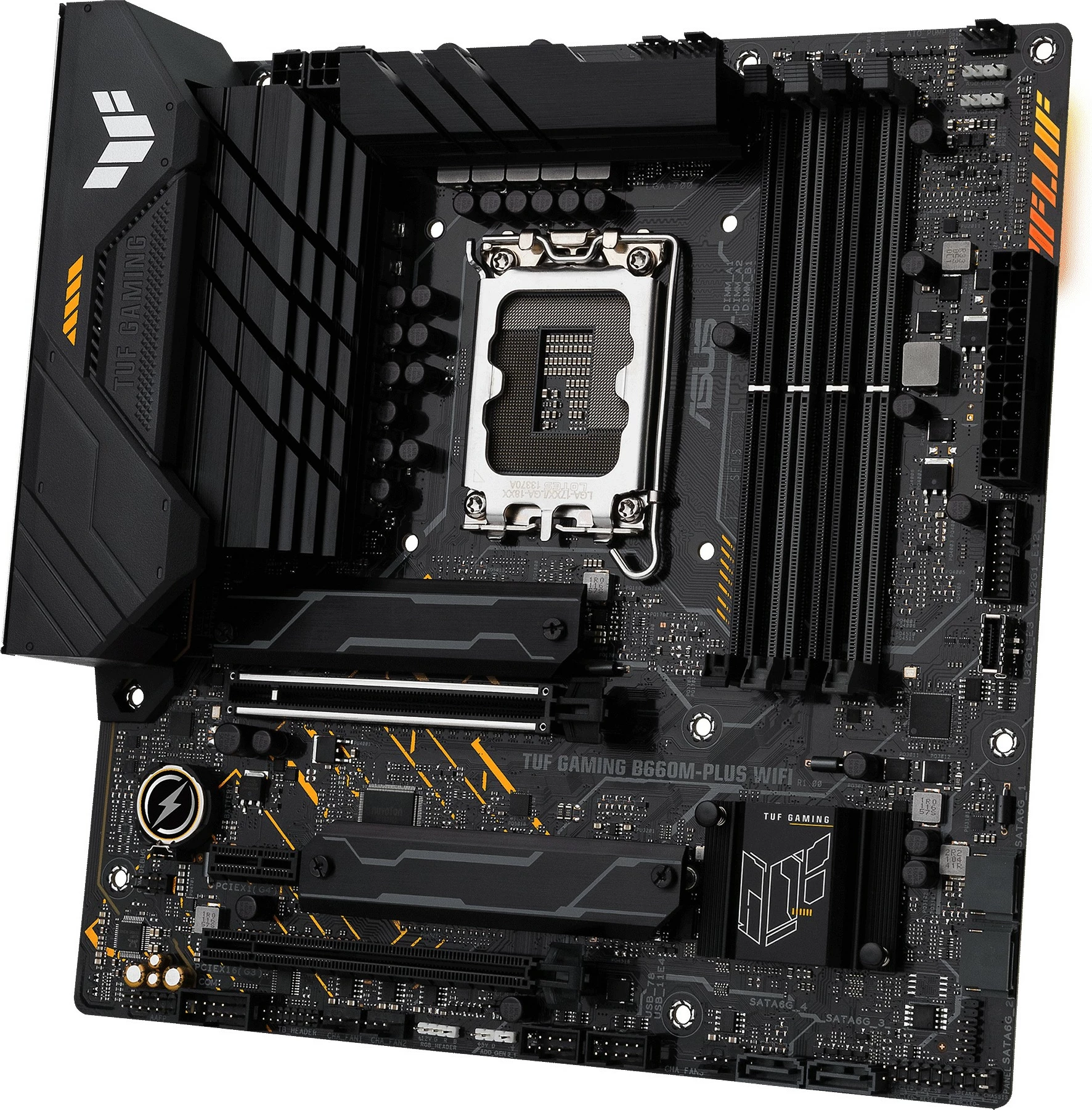 Plošča ASUS TUF GAMING B660M-PLUS WIFI, LGA 1700, DDR5, WiFi, micro ATX