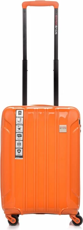 Kabineta kovček SwissBags za moške in ženske, oranžen