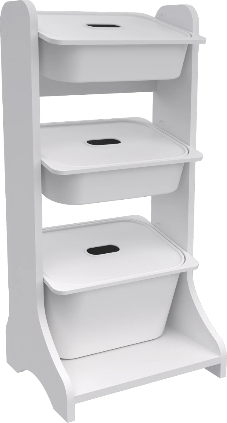 Pohištvo za shranjevanje FRED FH18207.01 iz bele melamine 44x35x90Hcm