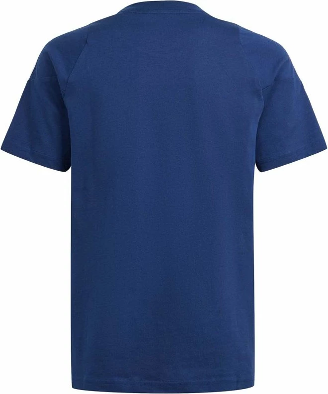 Otroška nogometna majica Tiro 24, adidas, bela in mornarsko modra