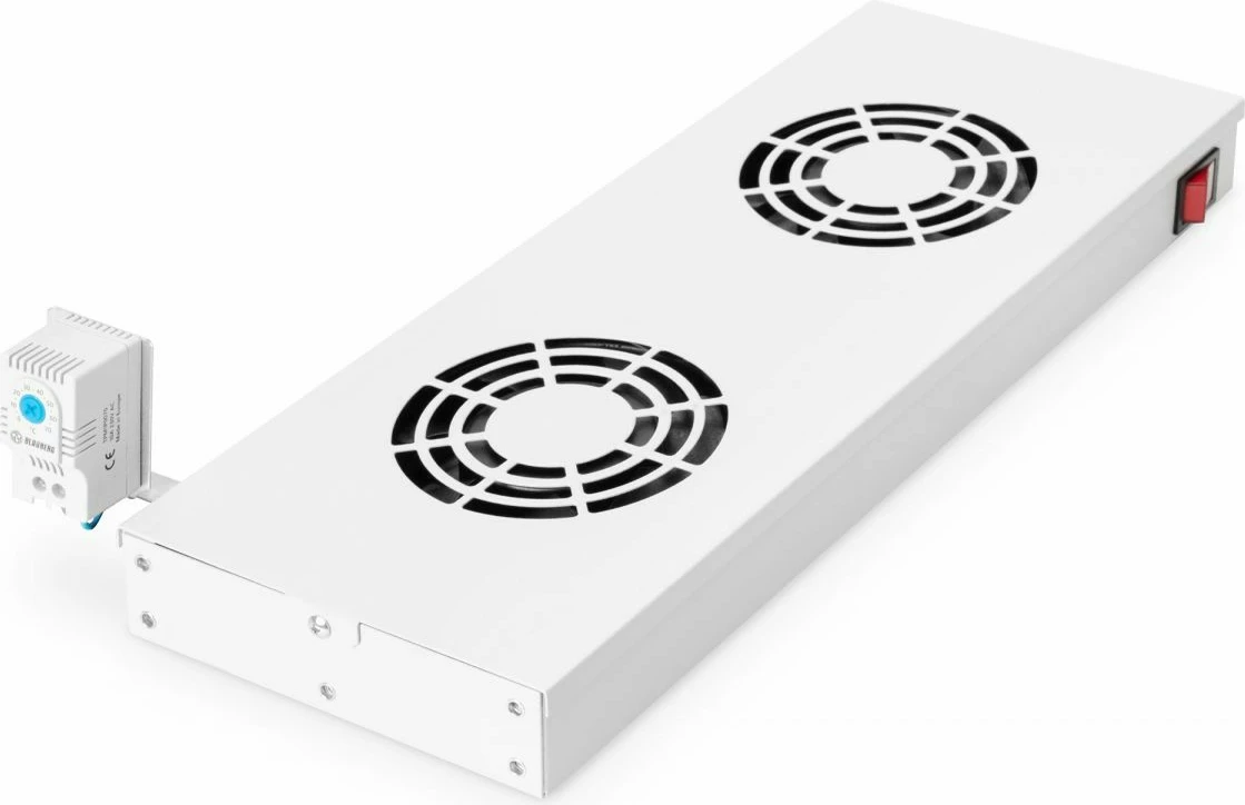 Ventilator za rack, 19 inch 1U, 2x12 cm, siva - EQUIP