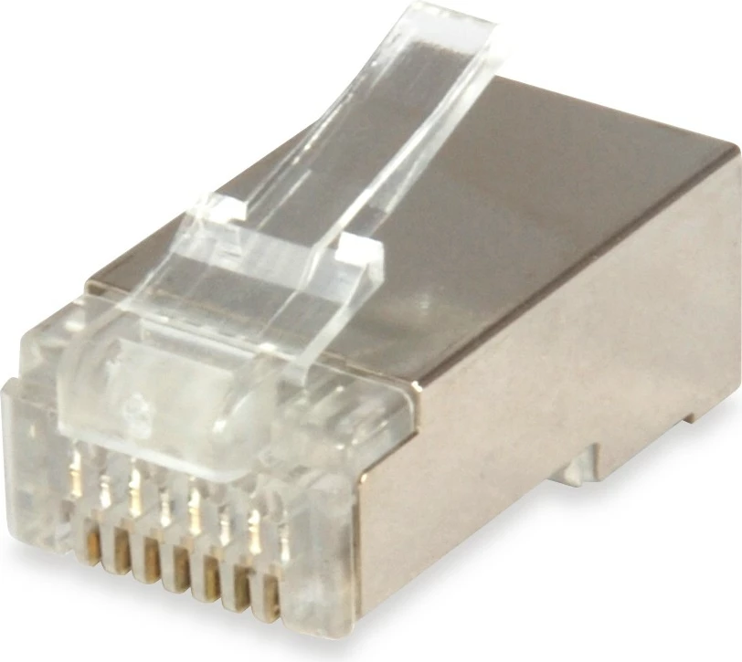Zaščitna RJ45 vtičnica Cat6 Equip, 100 kos, srebrna