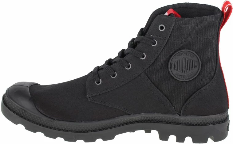 Visoke superge Palladium Pampa Hi Army, črne, unisex