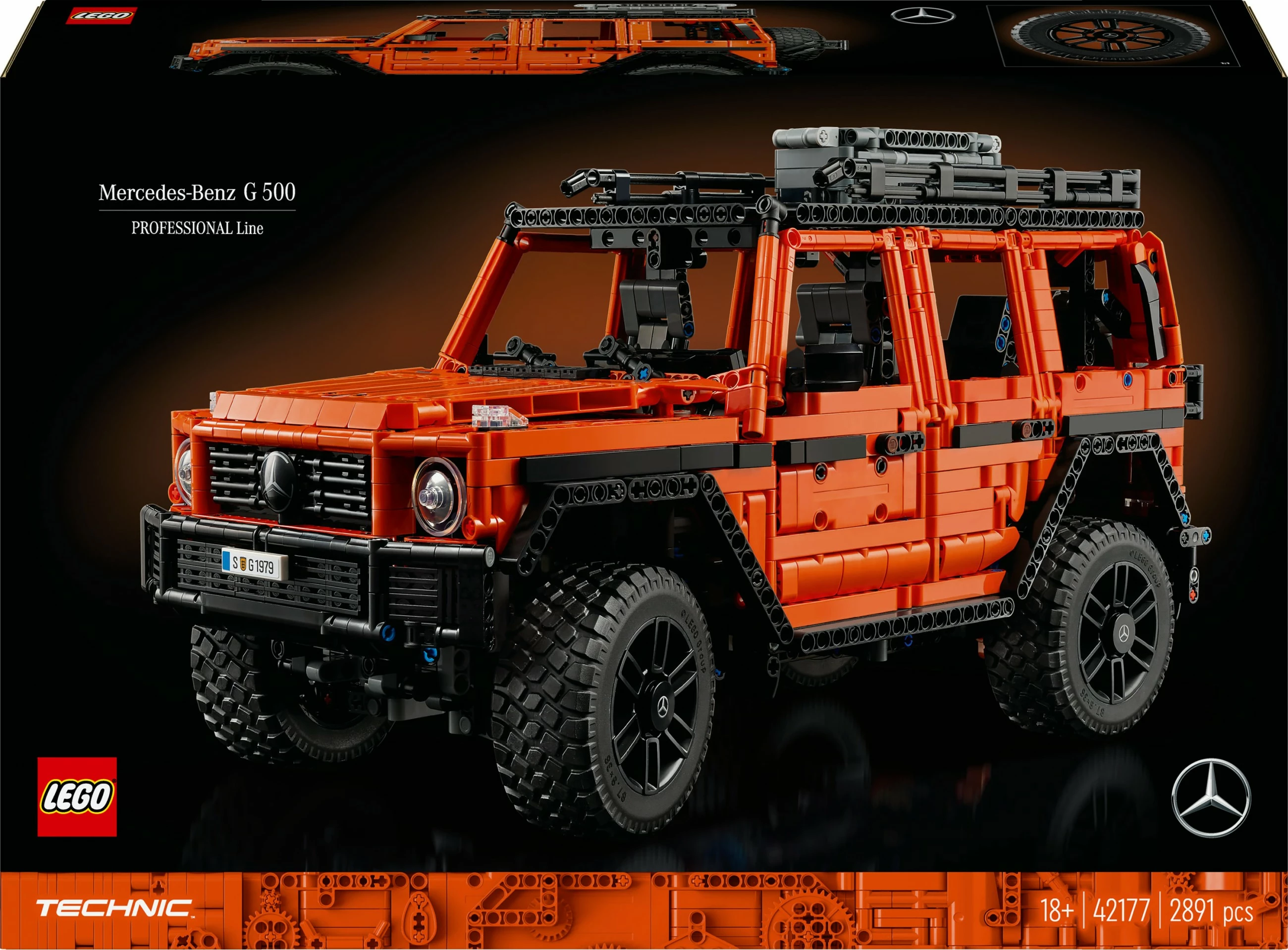 Komplet za sestavljanje Mercedes-Benz G 500, 2891 delov, večbarven - LEGO