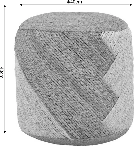 Barski stol iz 100% jute, naravno bež, 40x40x40 cm, Elision Inart