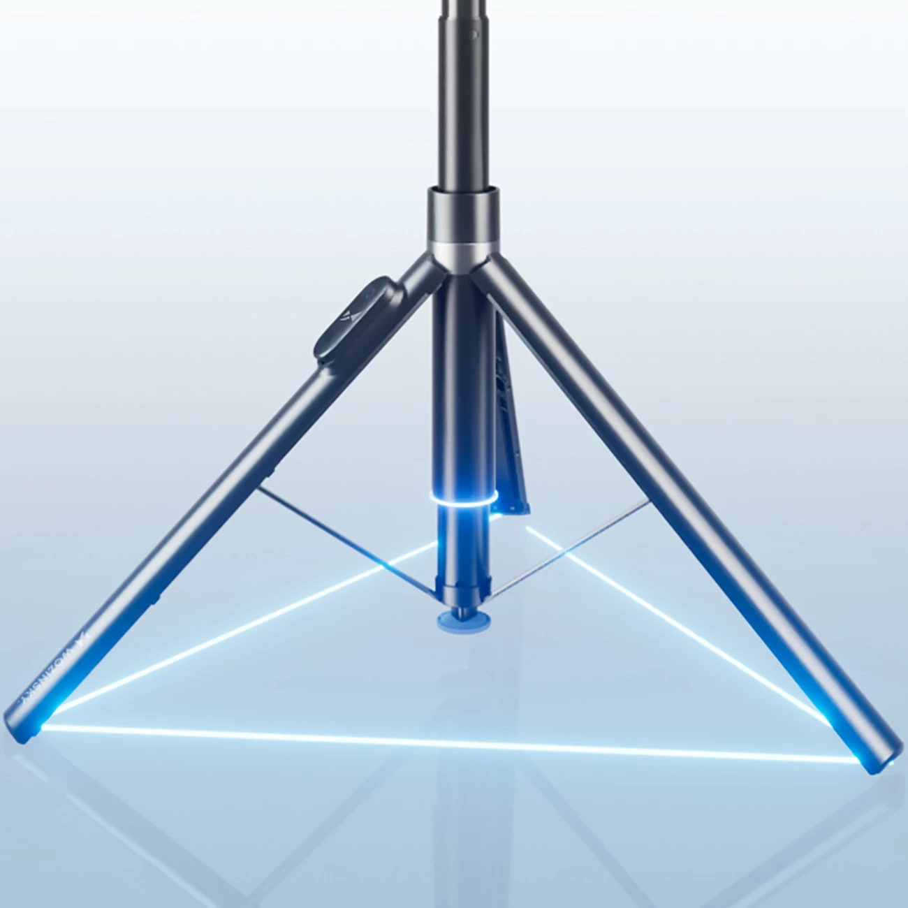 Selfie palica z samodejno odpirajočimi se nogami, trinožnik, 1,7 m, črna, Wozinsky WRZP1