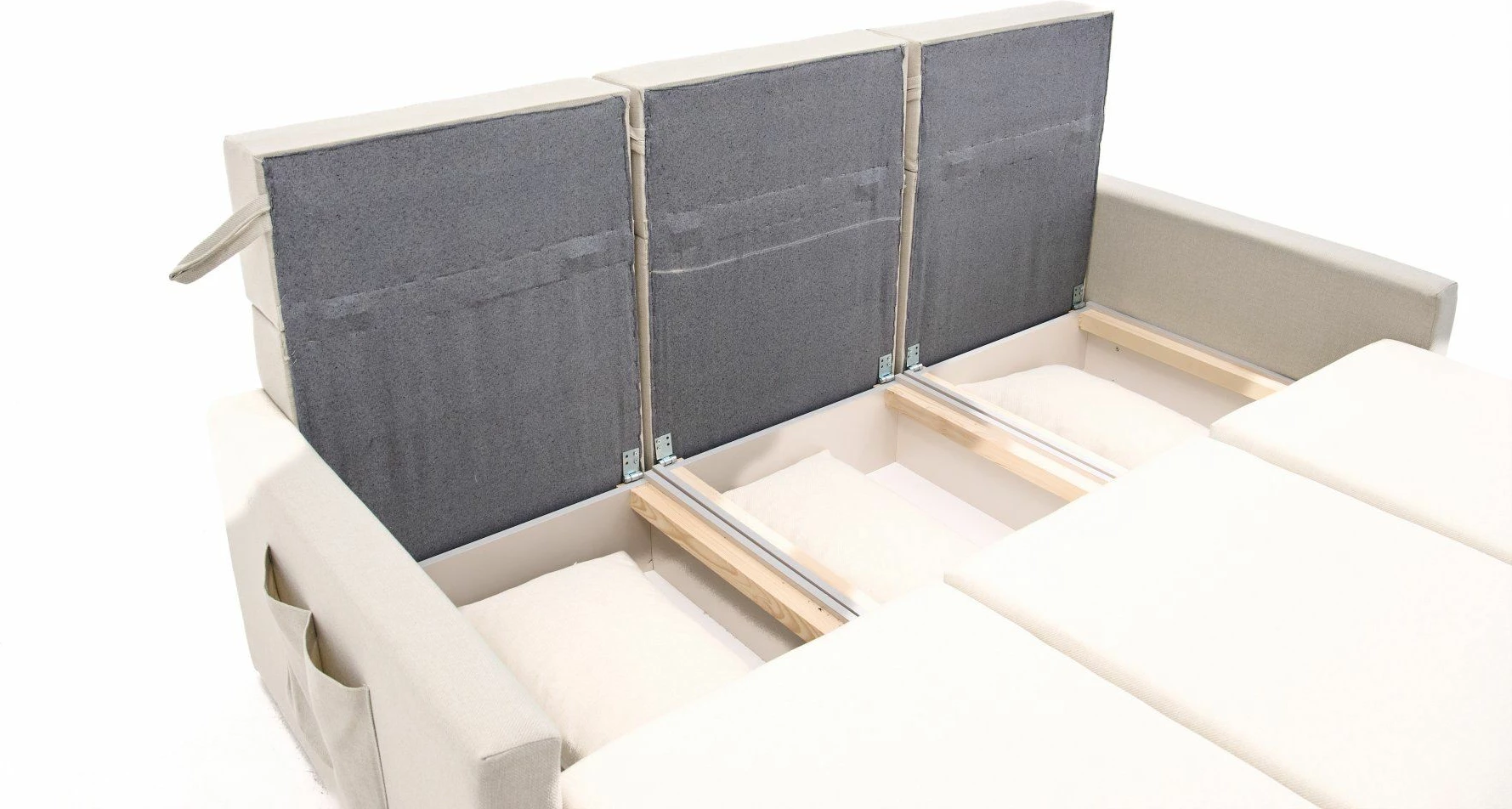 Trosed s posteljo, Atelier del Sofa Saros, rjav