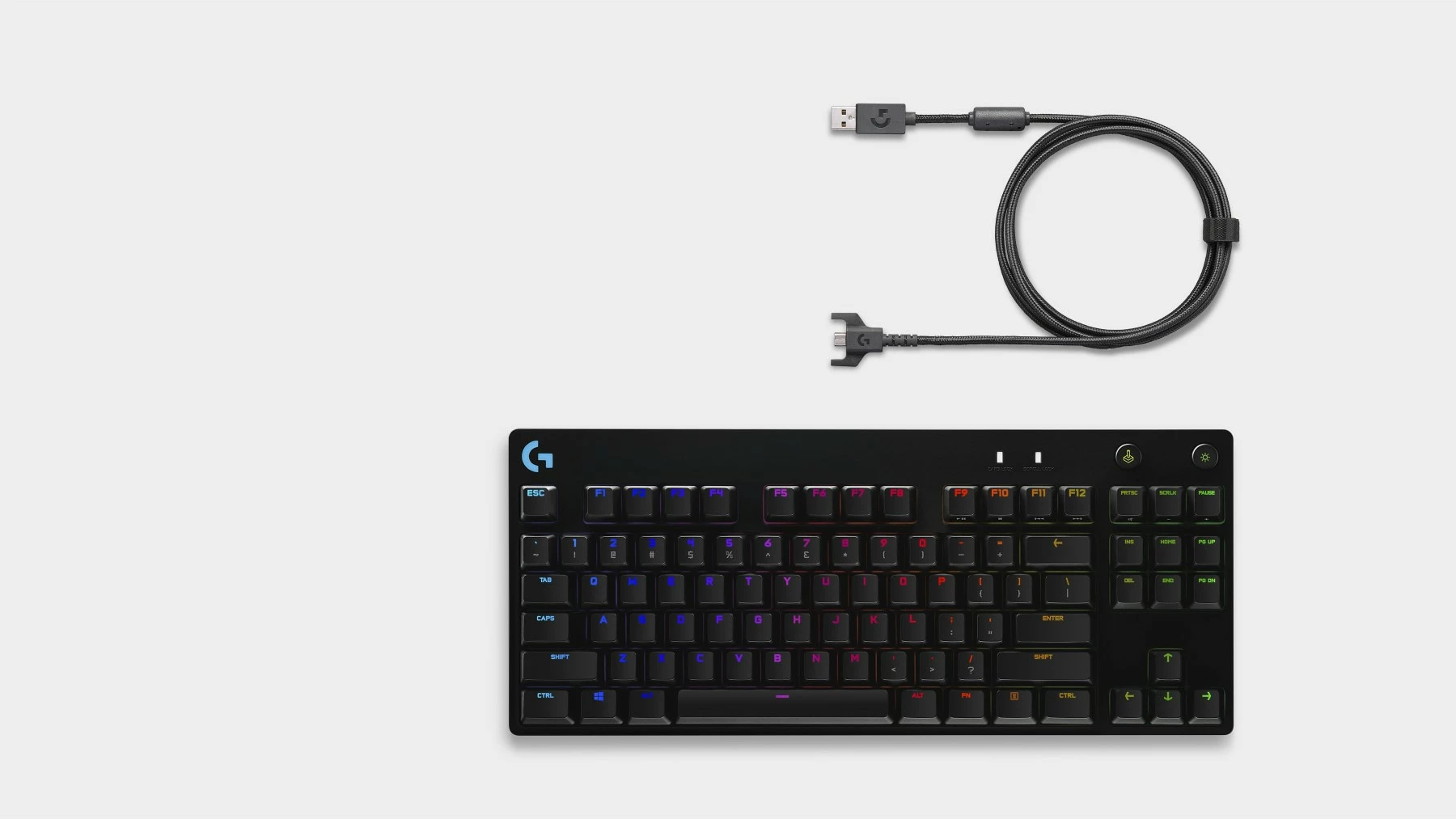 Mehančna tipkovnica Logitech G PRO, Tenkeyless, RGB LED, črna