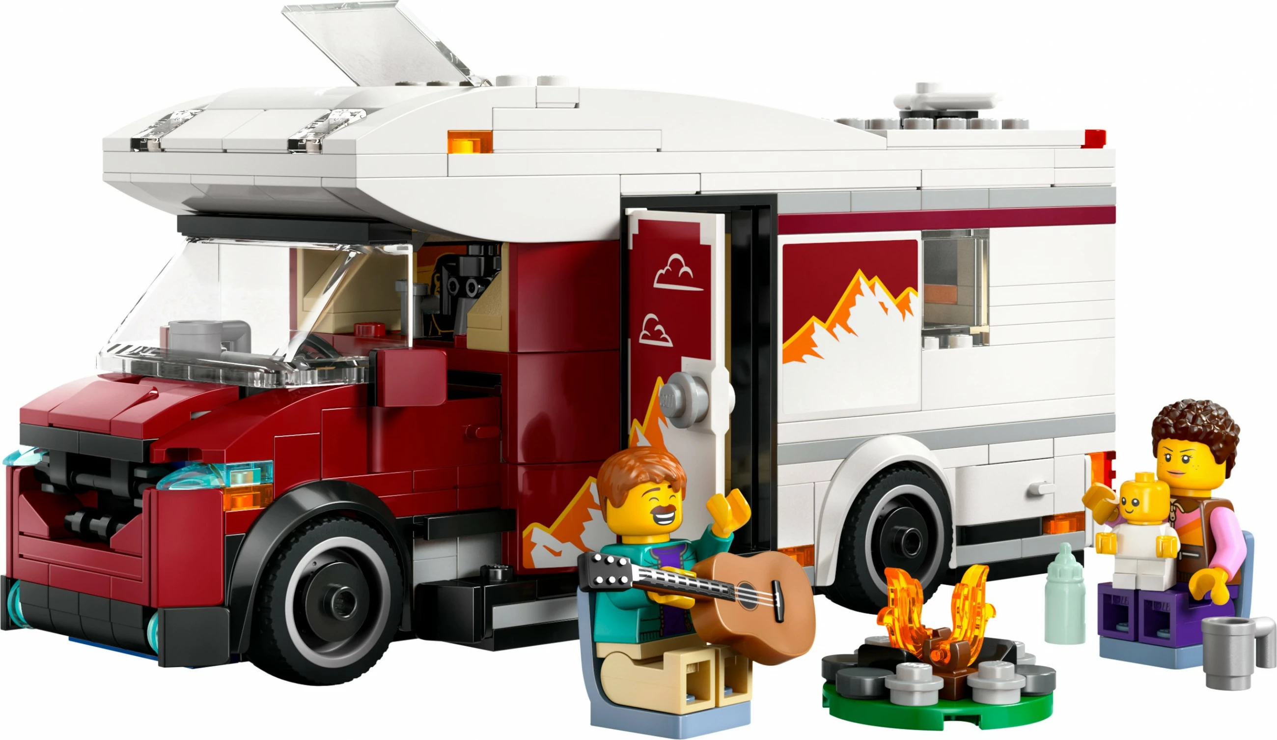 Komplet za kampiranje LEGO City 60454, 385 kosov, večbarven