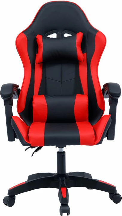 Gaming stol William, PU, črno/rdeč