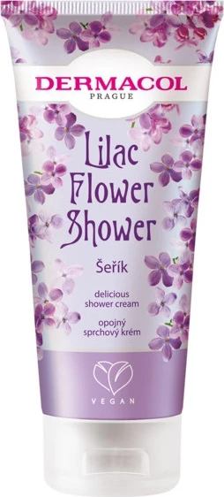 Kremni gel za prhanje za ženske Dermacol Flower Shower Delicious Lilac, 200 ml