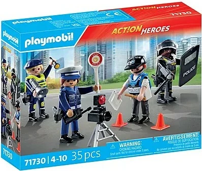 Set policijskih figuric Playmobil Action Heroes 71730, 35 kosov