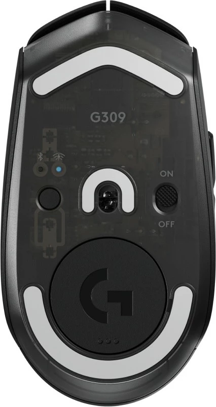 Optični igralni miš, desna roka, RF brezžična + Bluetooth, 2560 DPI, 400 fps, črna Logitech G 910-007199