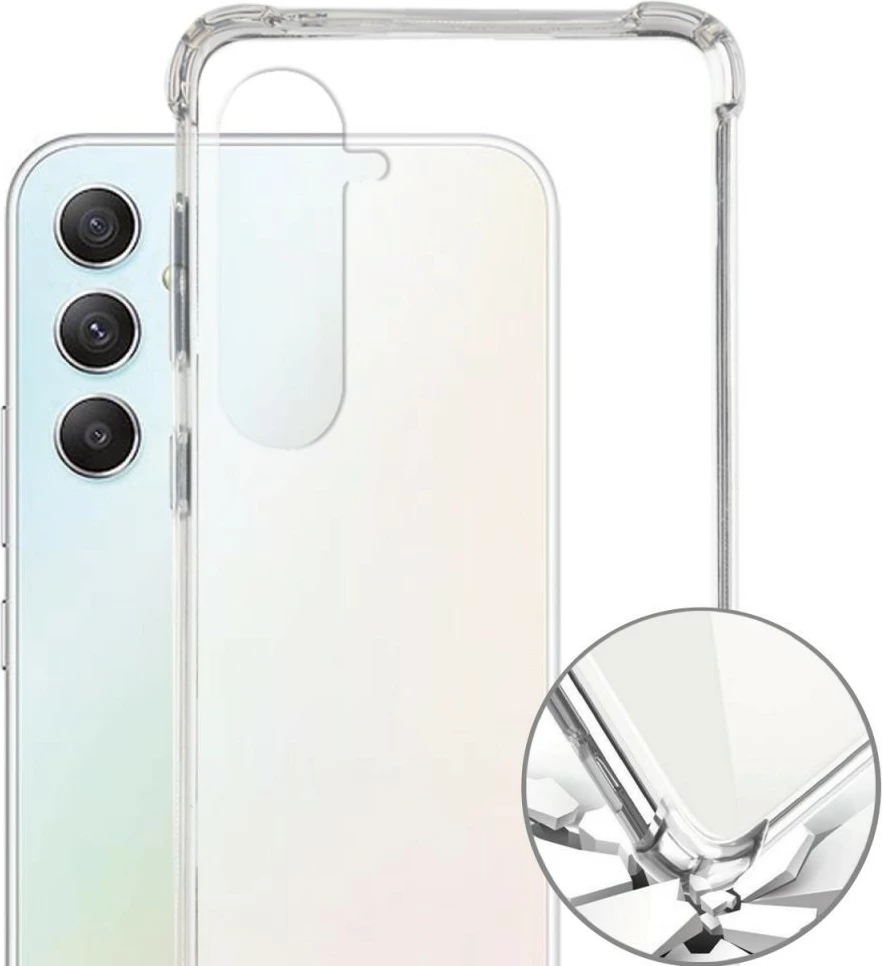 Prozoren ovitek 4smarts 541027, Samsung Galaxy A55, 16,8 cm (6,6")