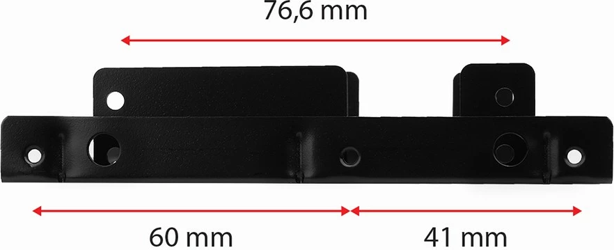 Nosilec za 2x 2,5" HDD/SSD v 3,5" režo, AXAGON RHD-225, črn