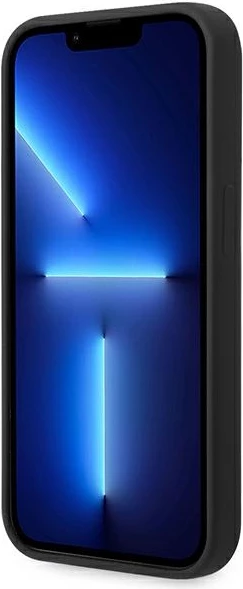 Ovitek za telefon iPhone 14 Pro Max 6,7", silikonski, črn BMW BMHCP14XSILBK