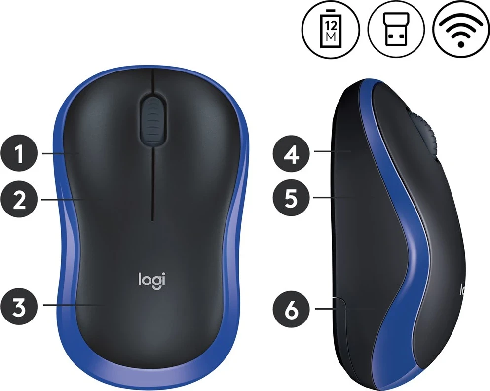 Brezžični miš Logitech M185
