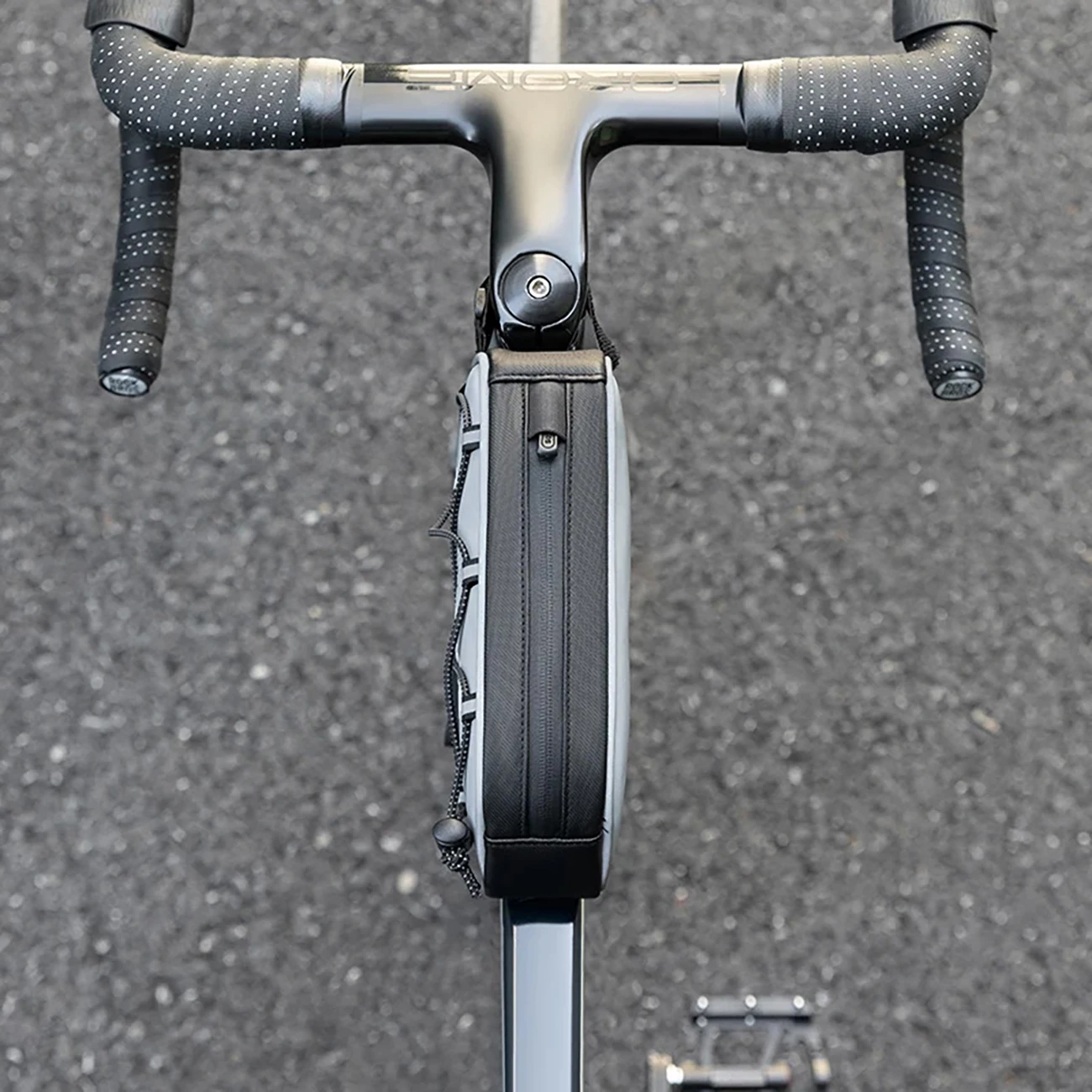 Kolesarska okvirna torbica Rockbros 3012010901, 0,9 l, srebrna