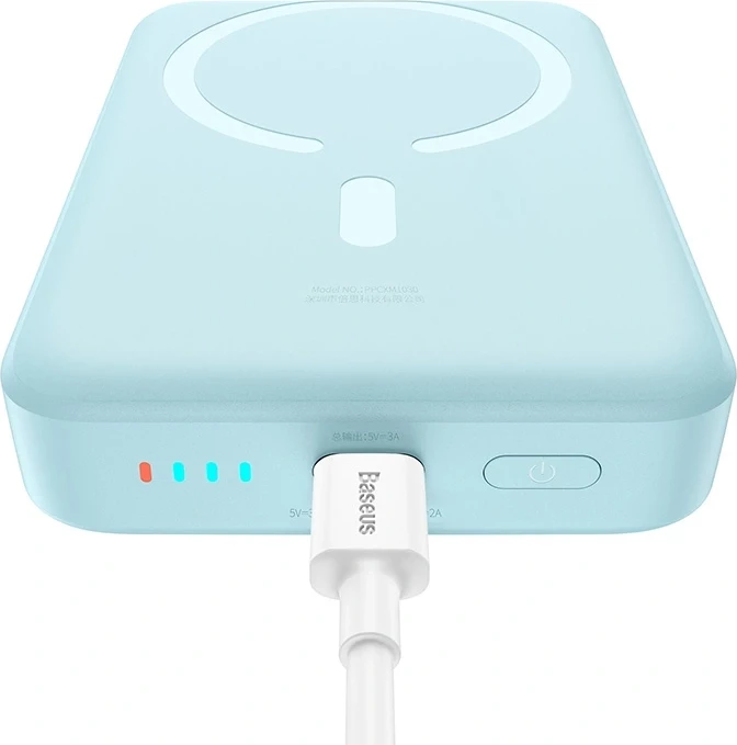 Powerbank 10000mAh, 30W, USB-C, brezžični, modra Baseus PPCX110203