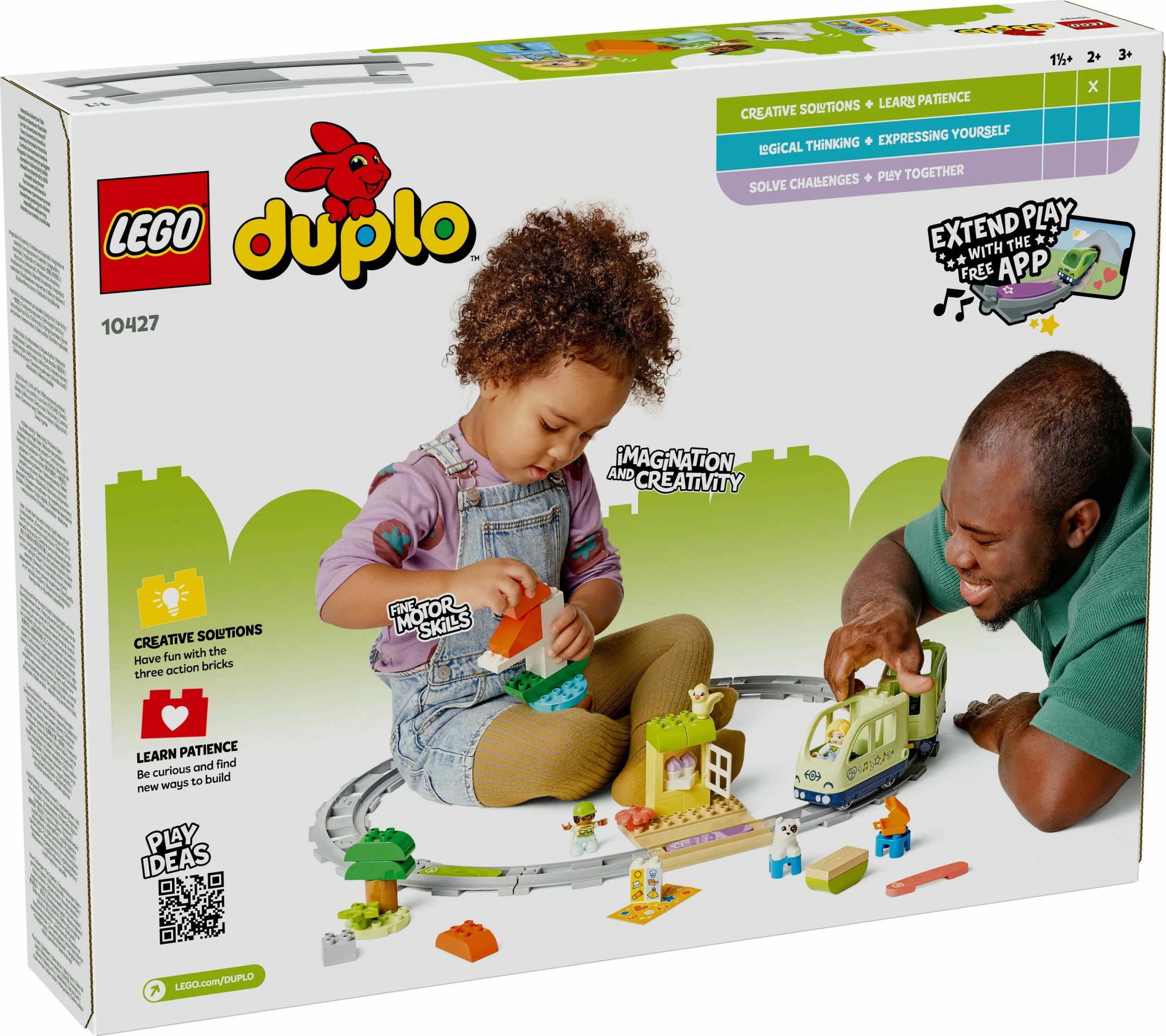 Interaktivni gradbeni set, vlak LEGO DUPLO 10427, 57 kosov, večbarven