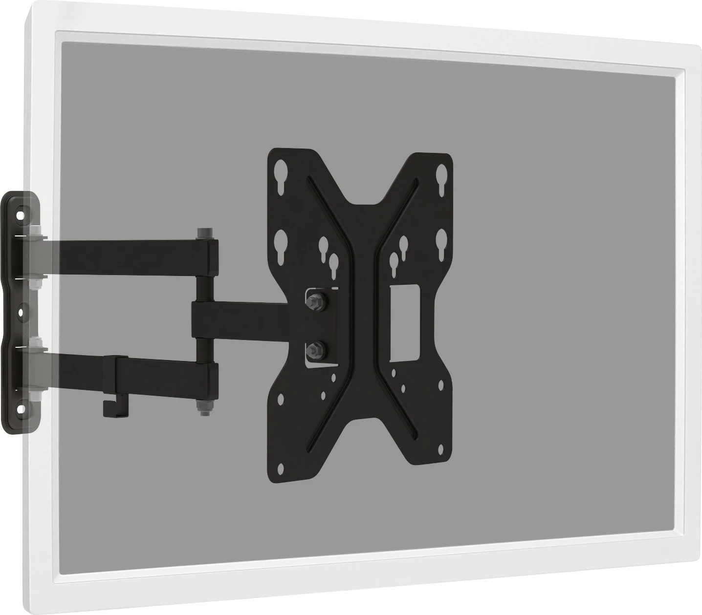 Stenski nosilec za zaslon Digitus, univerzalen, 19–42 palcev, VESA 75x75 do 200x200, črn